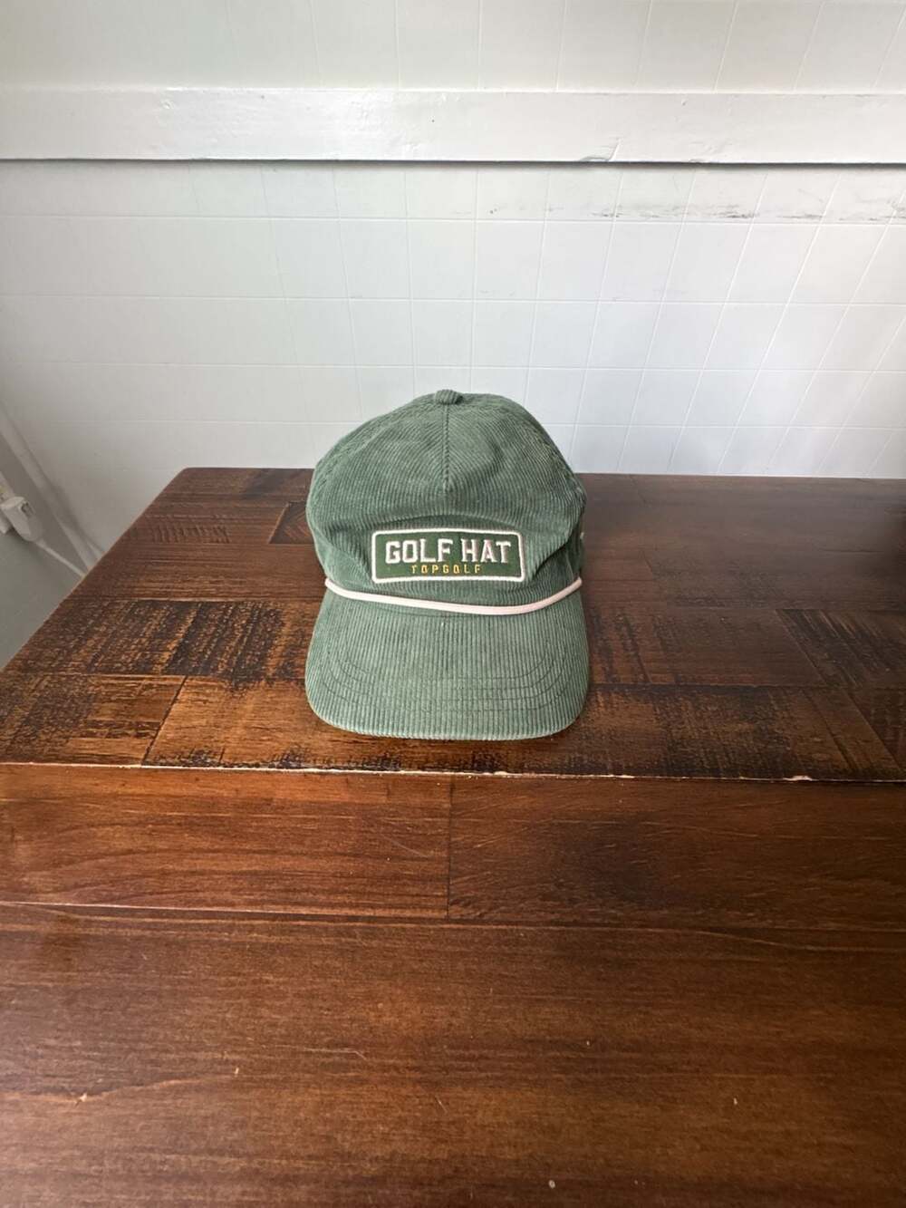 Topgolf Green Corduroy Rope Snapback Hat